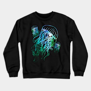 Colorful Jellyfish Crewneck Sweatshirt